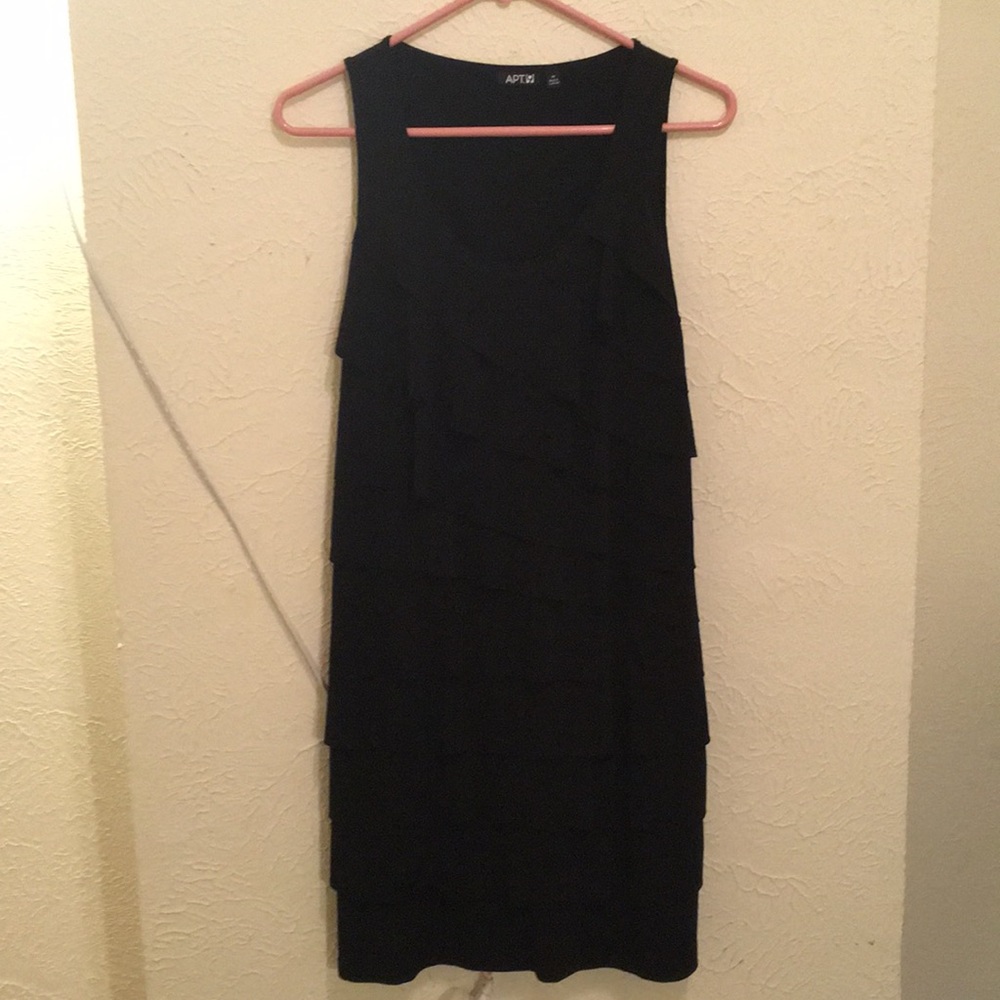 Apt 9 Black Ruffle Dress